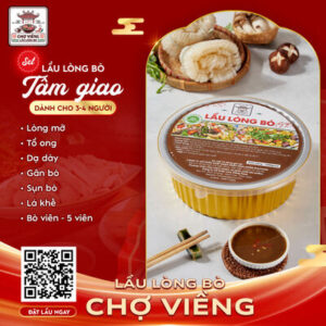Lẩu lòng bò chợ Viềng – Đặc sản trứ danh của Nam Định Tam Giao