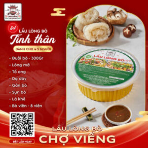 Lẩu lòng bò chợ Viềng – Đặc sản trứ danh của Nam Định Tinh Than