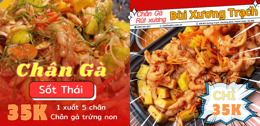 chân gà rút xương
