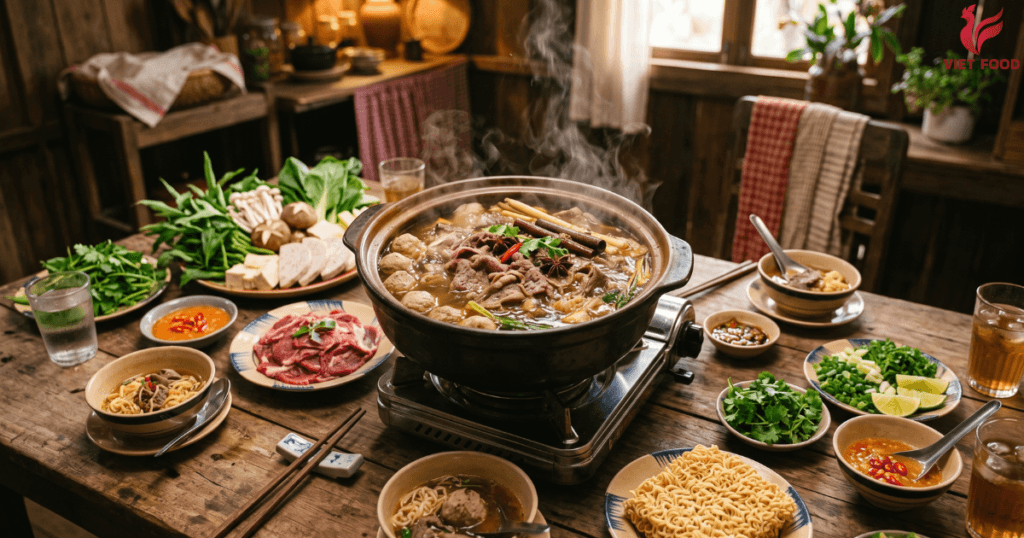 Lẩu bò ba toa ngon trứ danh