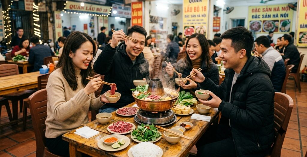 Lẩu bò Hà Nội ngon nức tiếng, không phải ai cũng biết Lẩu bò Hà Nội